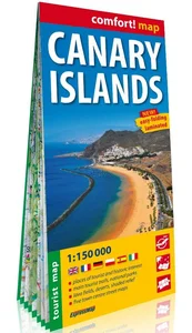 Canary Islands laminowana mapa turystyczna 1:150 000