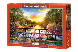 Puzzle Picturesque Amsterdam with Bicycles 1000 C-104536
