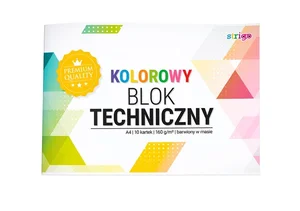 Blok techniczny kolorowy barwiony A4/10K (10szt) Blok techniczny kolorowy barwiony A4/10K (10szt)