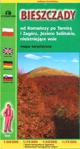 Mapa turystyczna - Bieszczady 1:50 000 Mapa turystyczna - Bieszczady 1:50 000