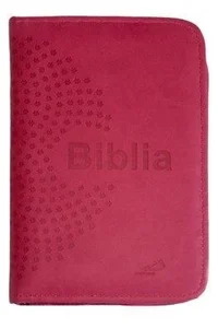 Biblia z kolorową wkładką (różowa z suwakiem)