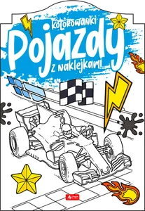 Pojazdy Kolorowanka z naklejkami