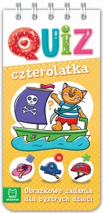 Quiz czterolatka Obrazkowe zadania dla bystrych dzieci
