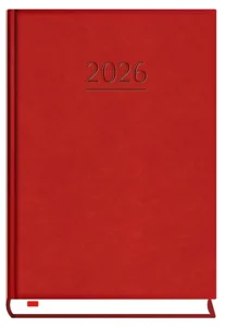 Terminarz 2026 Powszechny B6 dzienny bordo