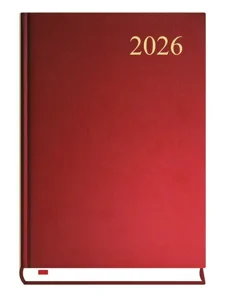 Kalendarz 2026 Asystent A5 dzienny bordo Kalendarz 2026 Asystent A5 dzienny bordo