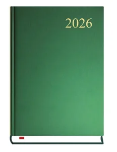 Kalendarz 2026 Asystent dzienny ciemna zieleń A5