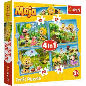 Puzzle 4w1 Przygody Pszczółki Mai Puzzle 4w1 Przygody Pszczółki Mai