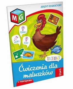 To ciekawe Ćwiczenia dla maluszków zeszyt edukacyjny z naklejkami To ciekawe Ćwiczenia dla maluszków zeszyt edukacyjny z naklejkami