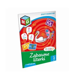 To ciekawe Zabawne literki zeszyt edukacyjny z naklejkami
