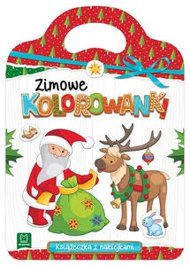 Zimowe kolorowanki. Książeczka z naklejkami Zimowe kolorowanki. Książeczka z naklejkami