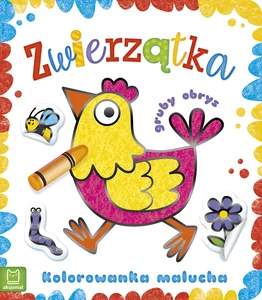 Zwierzątka. Kolorowanka malucha z grubym obrysem Zwierzątka. Kolorowanka malucha z grubym obrysem