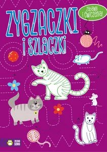 Zygzaczki i szlaczki fioletowe