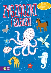 Zygzaczki i szlaczki niebieskie