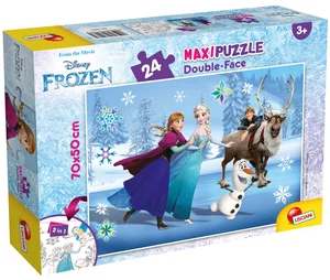 Puzzle dwustronne Maxi Kraina Lodu 24 Puzzle dwustronne Maxi Kraina Lodu 24