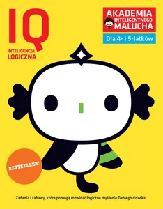 IQ-Inteligencja logiczna dla 4-5 latków z poradami psychologa. Książka z naklejkami. Akademia Inteligentnego Malucha