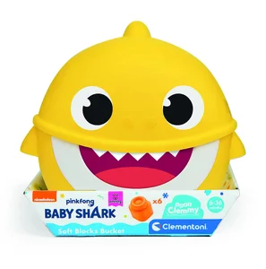 Klocki miękkie clemmy Wiaderko baby shark 17427