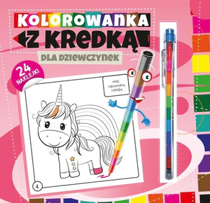 Kolorowanka z kredką Dla dziewczynek Kolorowanka z kredką Dla dziewczynek