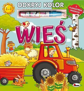 Odkryj kolor Wieś z flamastrem wodnym