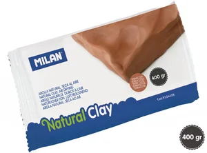 Glina naturalna do modelowania Milan samoutwardzalna lub do wypalania 400 g brązowa Glina naturalna do modelowania Milan samoutwardzalna lub do wypalania 400 g brązowa