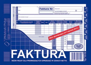 Faktura pełna A5 Faktura pełna A5
