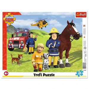 Puzzle ramkowe 25 Strażak Sam Zawsze na straży