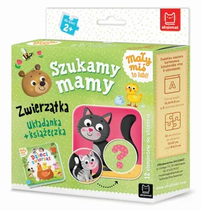 Mały miś to lubi! Szukamy mamy Zwierzątka Układanka + książeczka