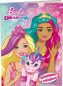 Barbie Dreamtopia Kolorowanka z naklejkami NA-1402 Barbie Dreamtopia Kolorowanka z naklejkami NA-1402