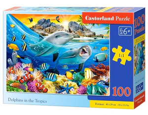 Puzzle 100 Delfiny w tropikach B-111169 Puzzle 100 Delfiny w tropikach B-111169