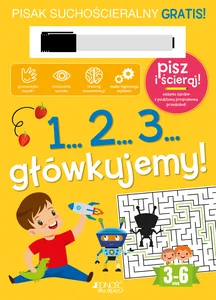 1...2...3...Główkujemy! Książka z pisakiem suchościeralnym