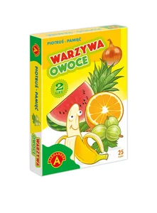 Karty Piotruś + Pamięć Warzywa Owoce Karty Piotruś + Pamięć Warzywa Owoce