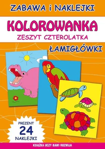 Kolorowanka Zeszyt czterolatka Łamigłówki Kolorowanka Zeszyt czterolatka Łamigłówki