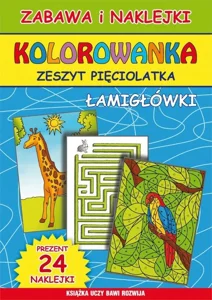Kolorowanka Zeszyt pięciolatka Łamigłówki