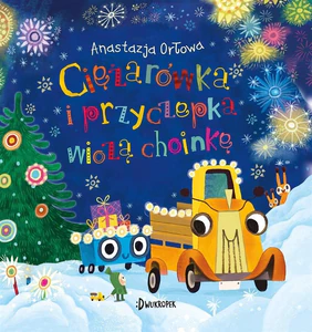 Ciężarówka i przyczepka wiozą choinkę