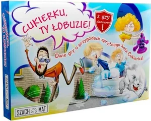 Cukierku, Ty łobuzie! Dwie gry planszowe o przygodach sprytnego kota Cukierka