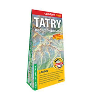 Tatry mapa panoramiczna mapa turystyczna 1:28 000 Tatry mapa panoramiczna mapa turystyczna 1:28 000