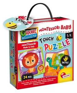 Montessori Baby Touch Puzzle 24 elementy Wiek 1-4
