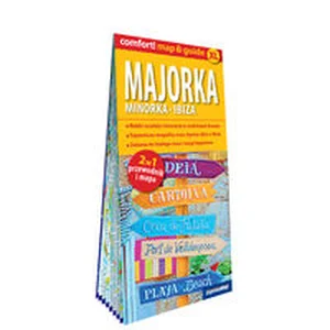 Majorka, Minorka, Ibiza; laminowany map&guide (2w1: przewodnik i mapa)