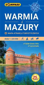 Warmia i Mazury Mapa atrakcji turystycznych Wy