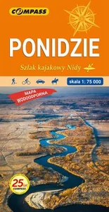 Ponidzie Szlak kajakowy Nidy Mapa 1:75 000