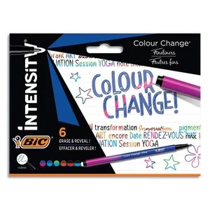 Cienkopisy zmieniające kolor BIC Intensity Color Change 6 kolorów Cienkopisy zmieniające kolor BIC Intensity Color Change 6 kolorów