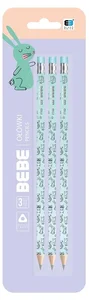 Ołówek 3szt Bebe Kids Pastel