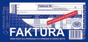 Faktura wzór pełny 105-8E Faktura wzór pełny 105-8E
