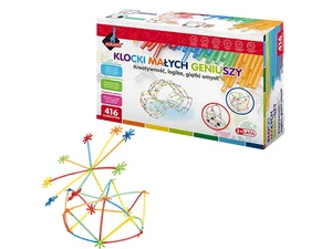 Klocki małych geniuszy Małe słomki 416 elementów