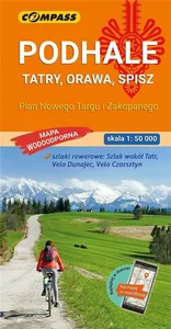 Podhale Tatry Orawa Spisz Mapa 1:50 000 Plan Nowego Targu i Zakopanego