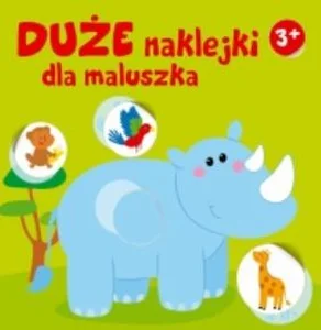 Duże naklejki dla maluszka. Nosorożec 3+
