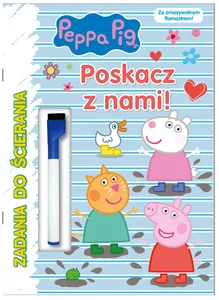 Peppa Pig Zadania do ścierania Poskacz z nami