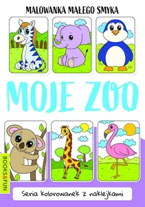 Malowanka małego smyka Moje zoo z naklejkami