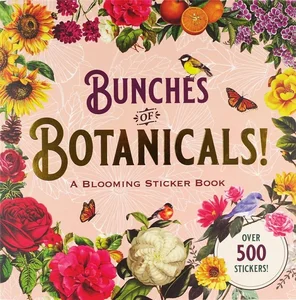 Książka z naklejkami 500 sztuk Botanical Peter Pauper Press