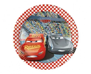Talerzyki papierowe Cars 3 20cm 8szt Talerzyki papierowe Cars 3 20cm 8szt