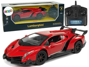 Auto zdalnie sterowane 1:24 Lamborghini czerwone Auto zdalnie sterowane 1:24 Lamborghini czerwone